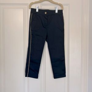 Navy khaki Janie and Jack girls pants with gold trim